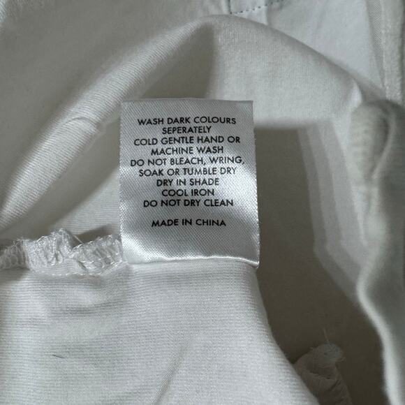 Adam + Yve White & Black Pocket T Shirt Size 6-12 Months - Picture 4 of 7